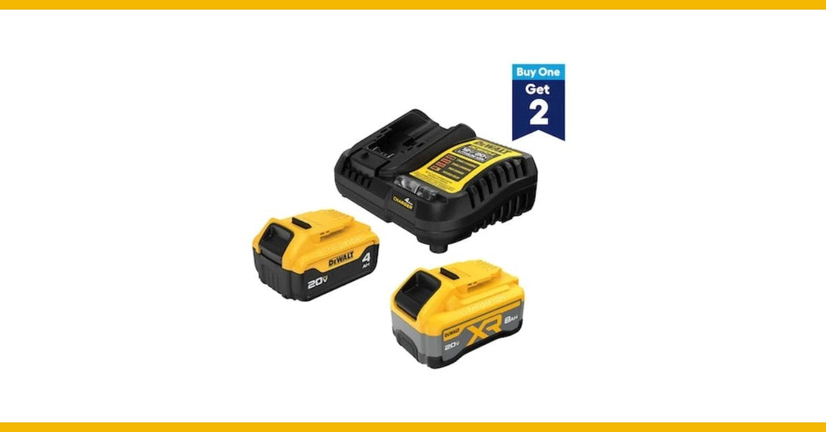 DeWalt at Lowe's: Buy a 20V Battery Kit, Get Up to 3 Tools Free (Through Jan 20, 2027)