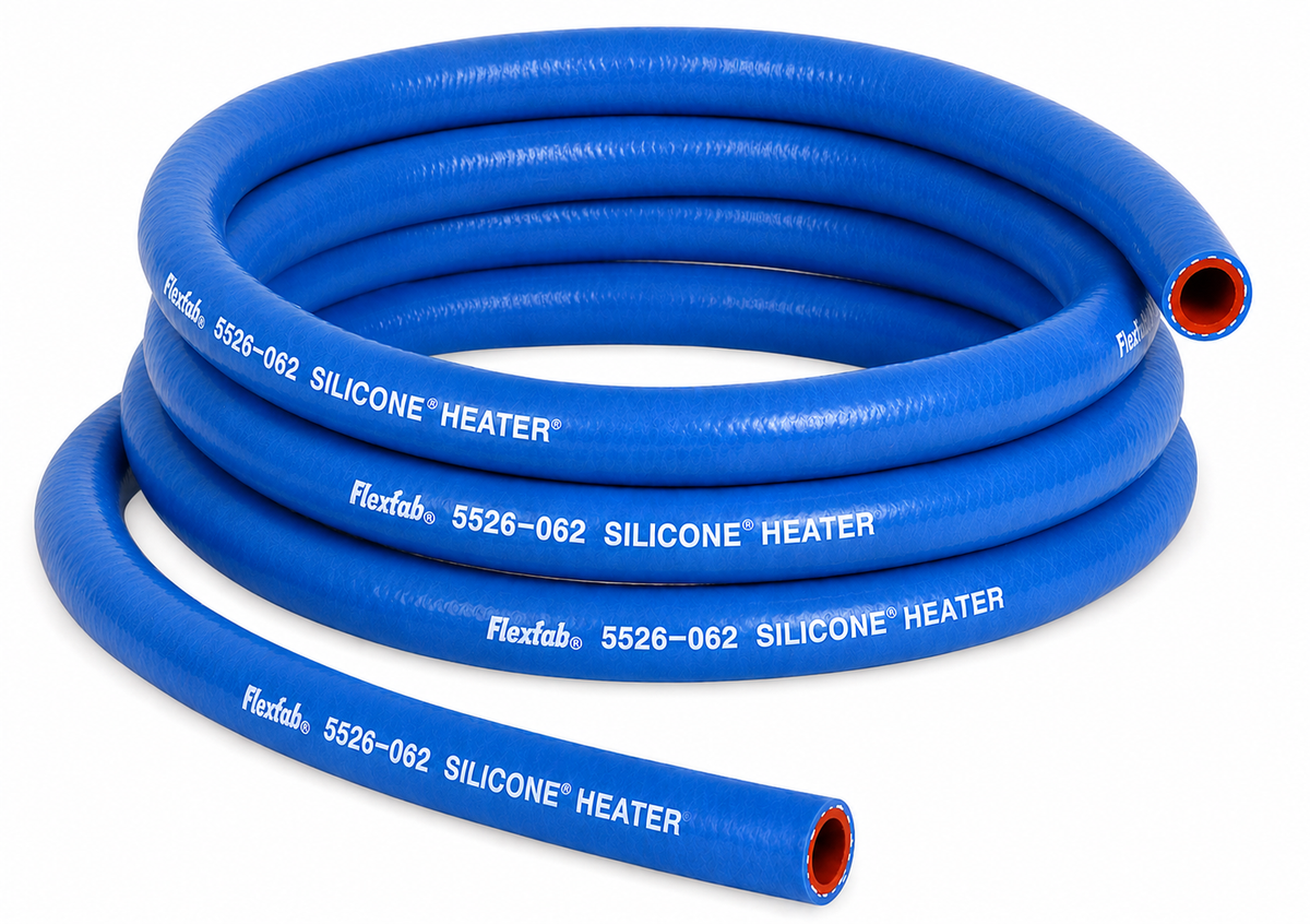 Flexfab 5526 blue silicone heater hose, stock photo