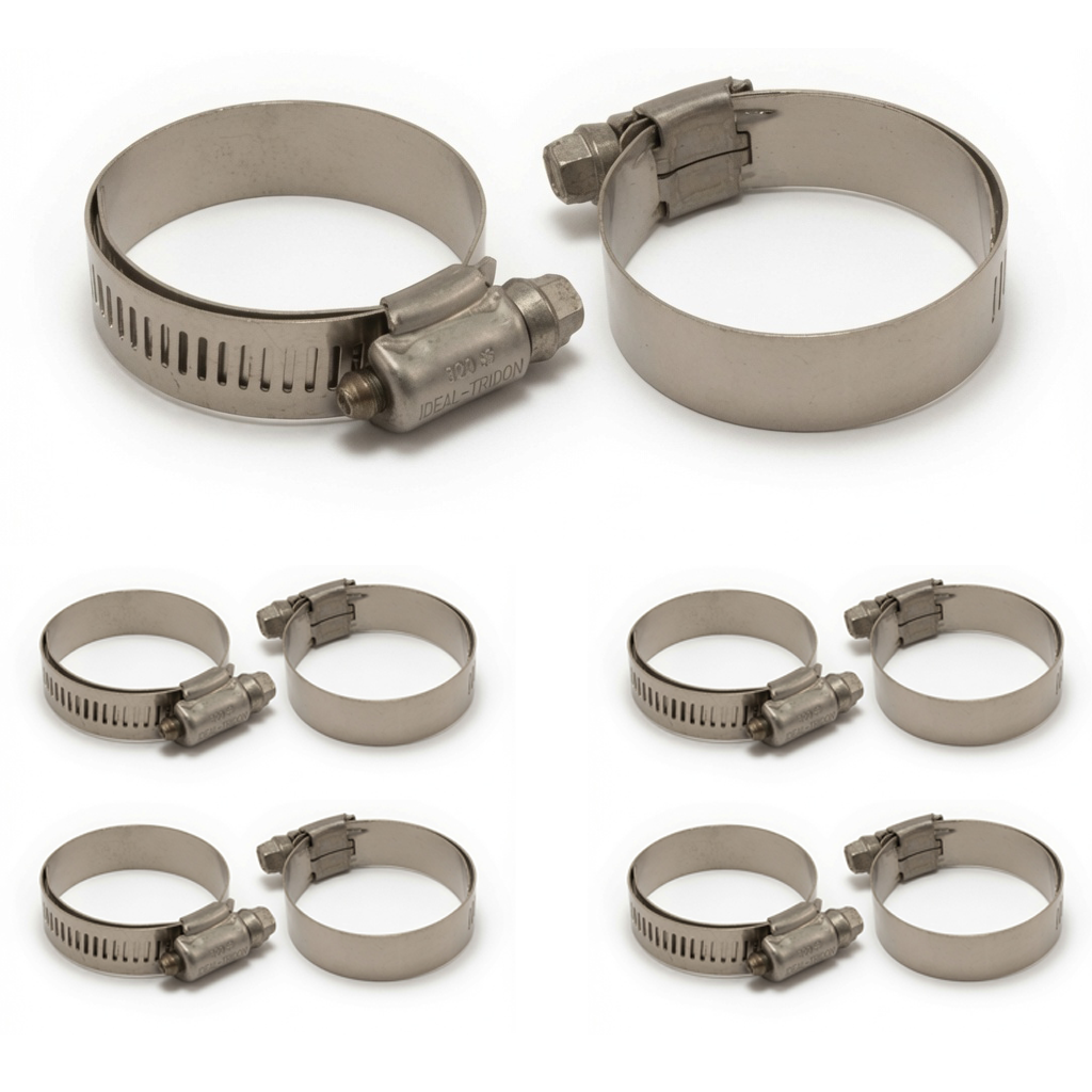 Ideal Tridon 6520E lined stainless hose clamp, fits 1" to 1-3/4" OD