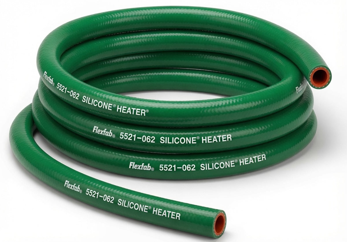 Flexfab 5521 green silicone heater hose, 1-1/4" ID x 10 ft