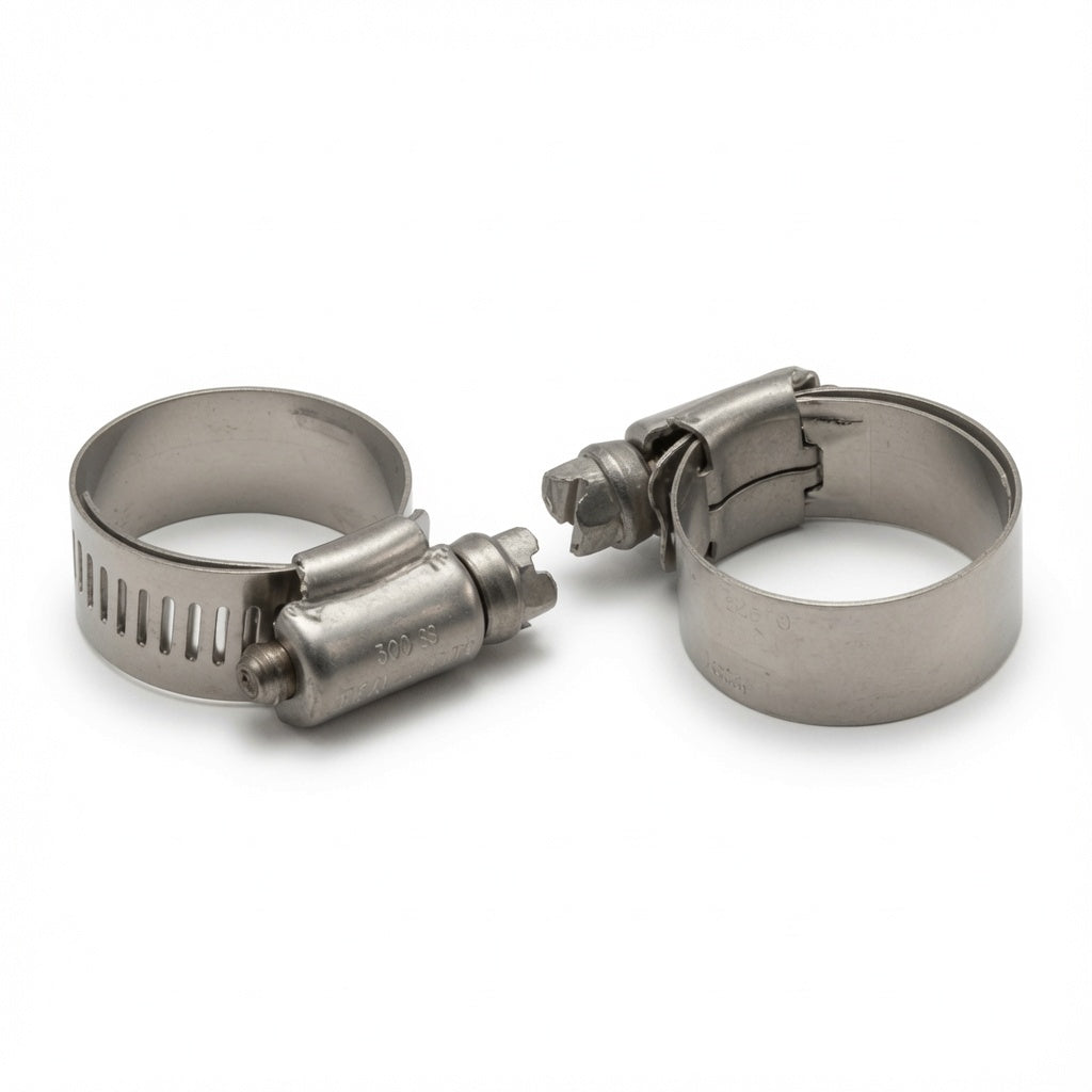 Ideal Tridon 6510E lined stainless hose clamp, fits 3/4" to 1-1/16" OD, 2 pack
