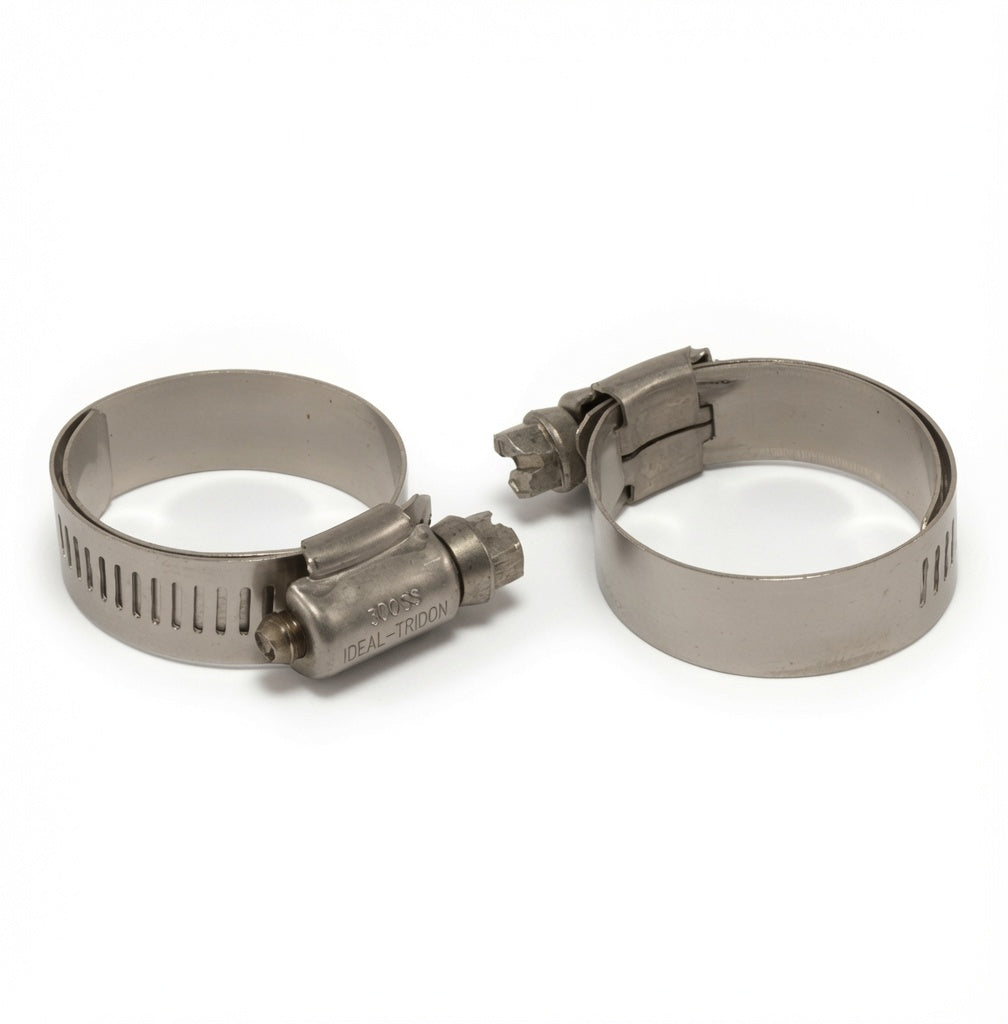 Ideal Tridon 6516E lined stainless hose clamp, fits 1" to 1-1/2" OD, 2 pack