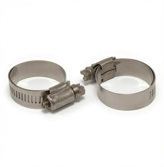 Ideal Tridon 6516E lined stainless hose clamp, fits 1" to 1-1/2" OD, 2 pack