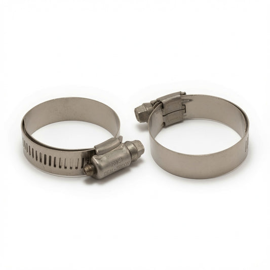 Ideal Tridon 6520E lined stainless hose clamp, fits 1" to 1-3/4" OD, 2 pack