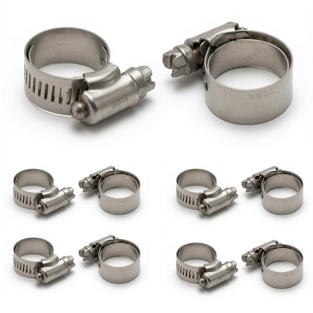 Ideal Tridon 6508E lined stainless hose clamp, fits 5/8" to 1" OD