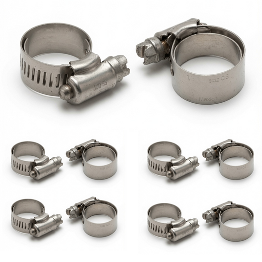 Ideal Tridon 6508E lined stainless hose clamp, fits 5/8" to 1" OD