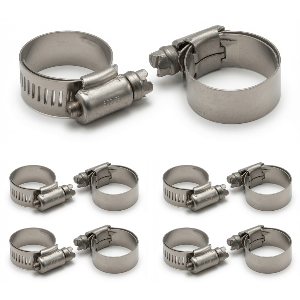 Ideal Tridon 6510E lined stainless hose clamp, fits 3/4" to 1-1/16" OD