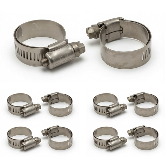 Ideal Tridon 6512E lined stainless hose clamp, fits 7/8" to 1-1/4" OD