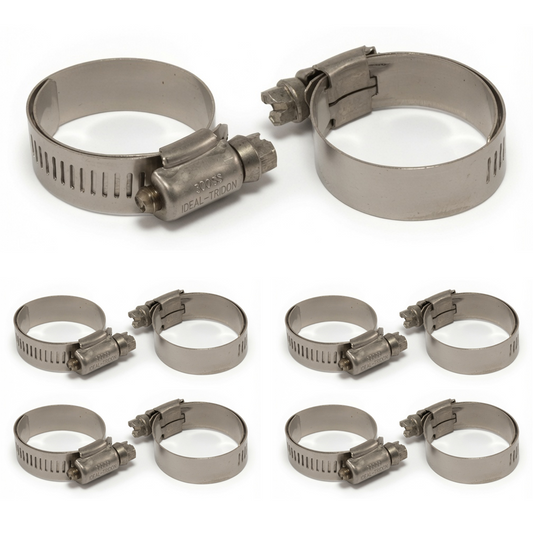Ideal Tridon 6516E lined stainless hose clamp, fits 1" to 1-1/2" OD